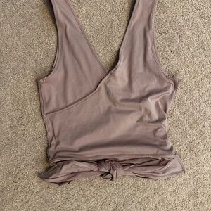 Lululemon Pale Pink Wrap Tank